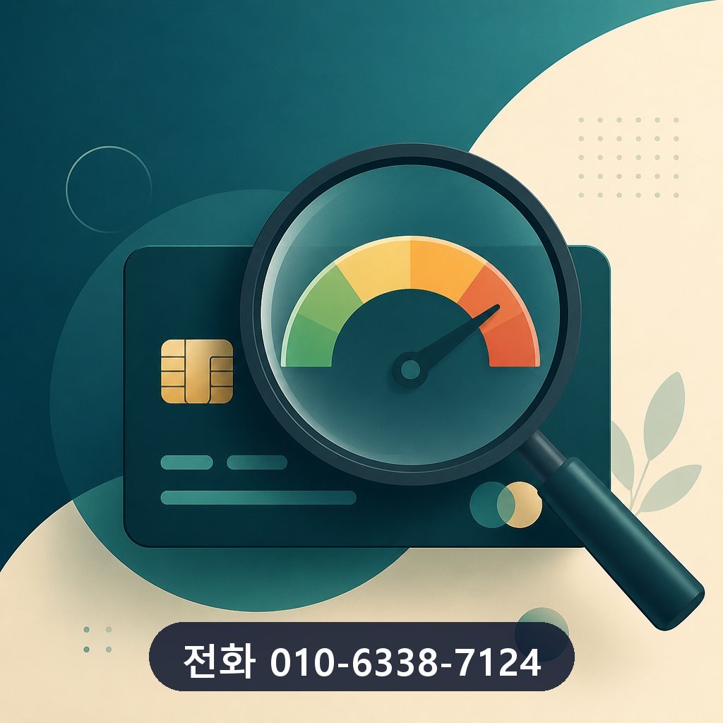 앱카드 카드깡 한도 확인 이미지 · 문의 010-6338-7124